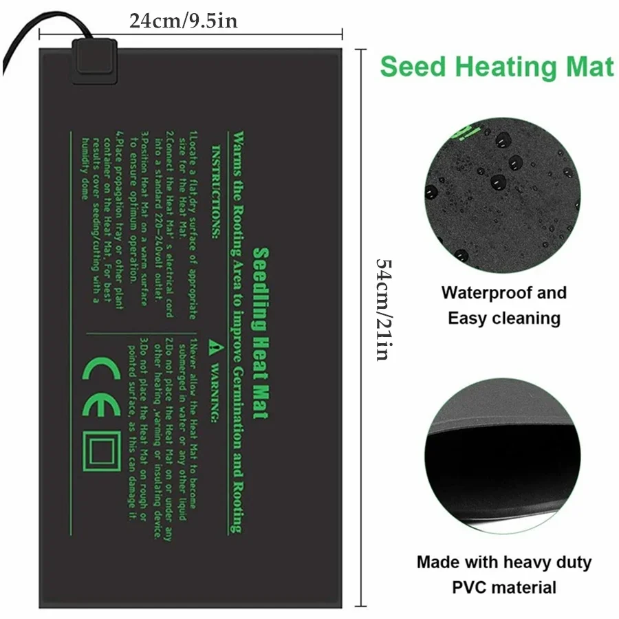 4 Sizes 220V EU Plug Seedling  - Heat Mat Seedling recensione e prezzo