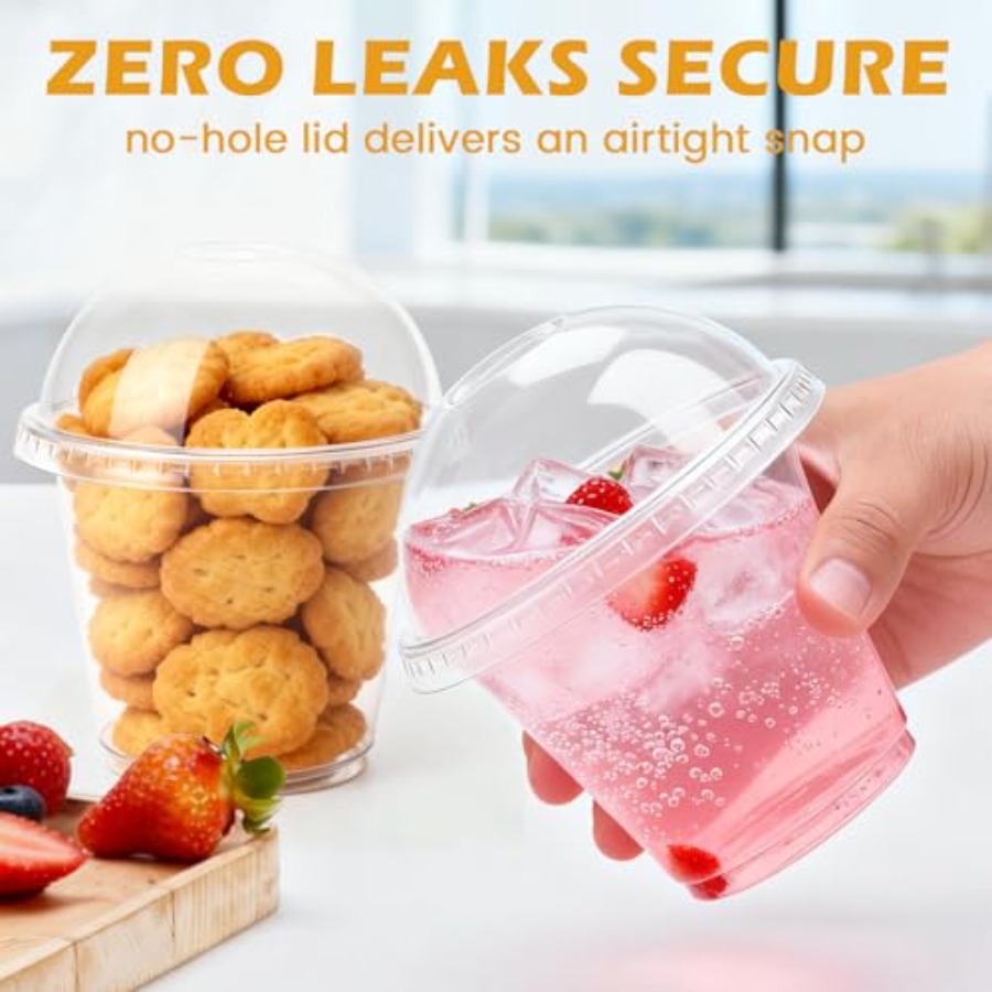 200 Pack 9 oz Clear Plastic Cu - Plastic Dome Clear recensione e prezzo