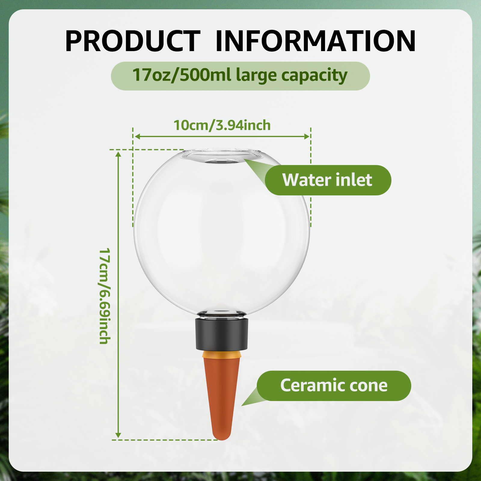 2/4Pcs 500ML Automatic Drip Ir - Self Watering Insert recensione e prezzo
