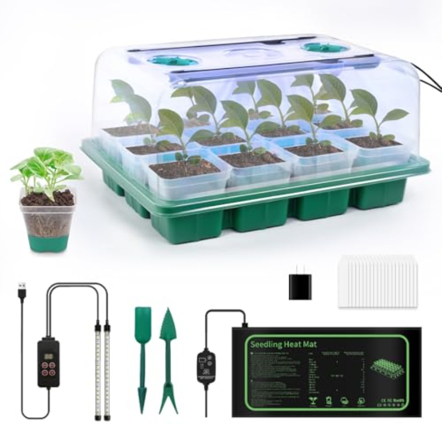 Seed Starter Kit with Grow Lig - Humidity Dome Kit recensione e prezzo