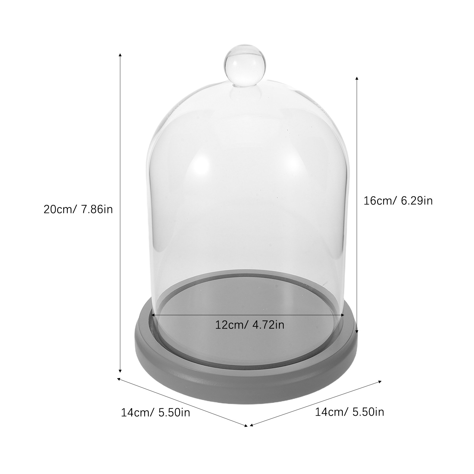 Glass Dome Cloche Clear Bell J - Plastic Dome Clear recensione e prezzo