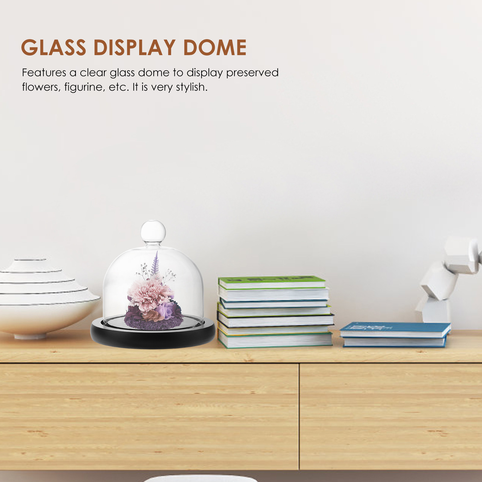 Glass Display Dome Clear Cover - Plastic Dome Clear recensione e prezzo