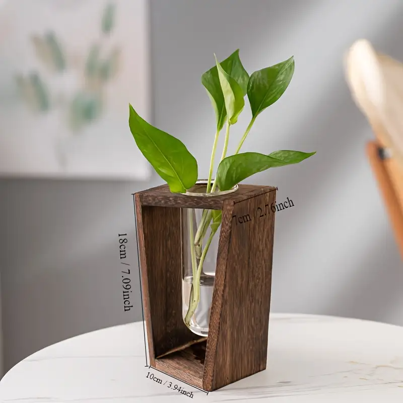 Modern Wood Propagation Vase - - Propagation Station Vase recensione e prezzo