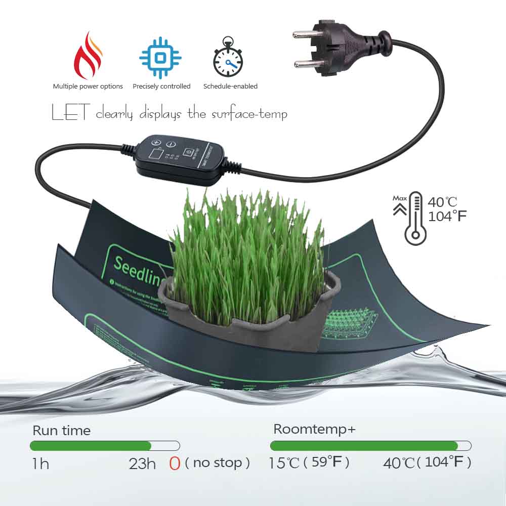 7-100W Plants Heating Pad with - Heat Mat Seedling recensione e prezzo