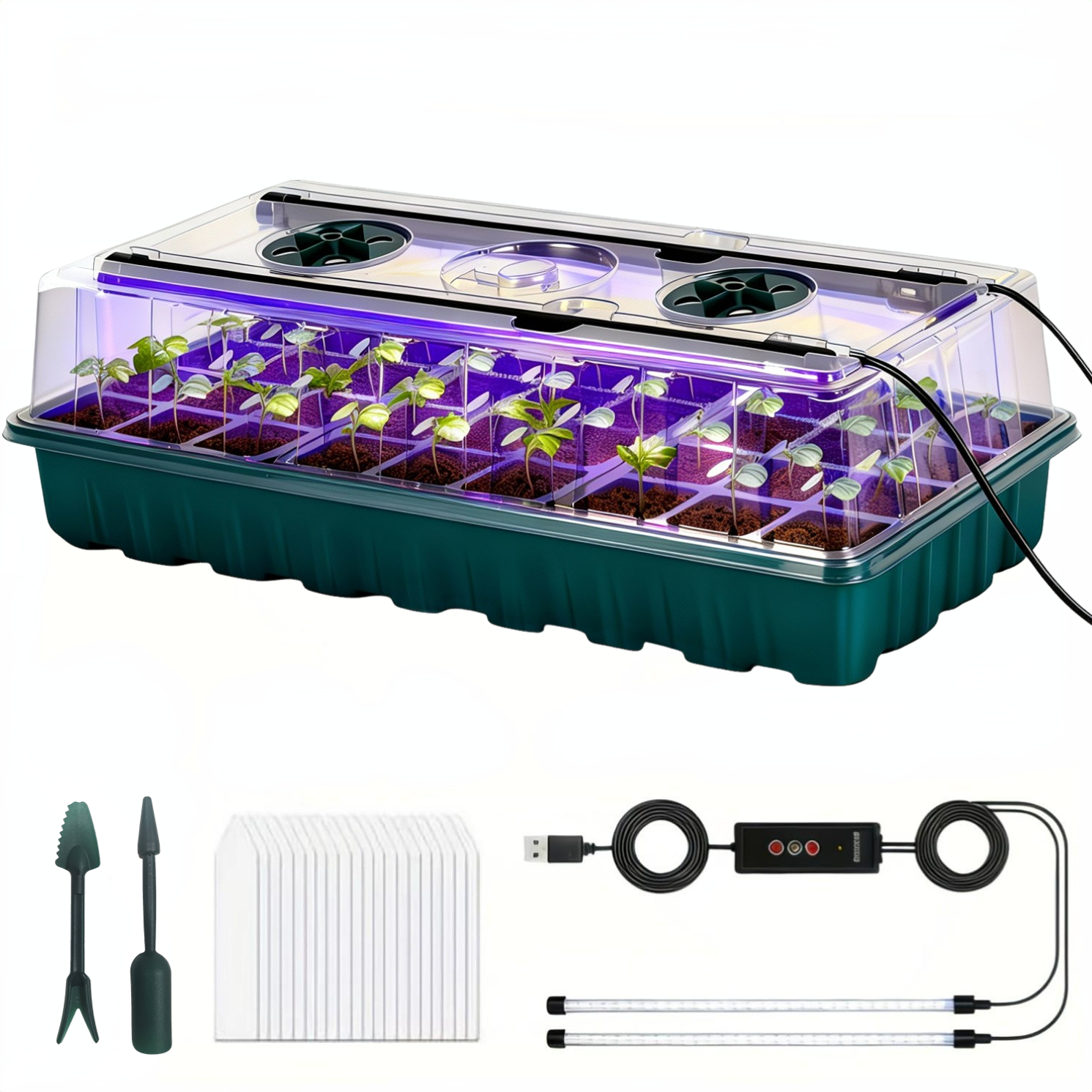 36-Cell Seed Starter Tray w/ G - Humidity Dome Kit recensione e prezzo