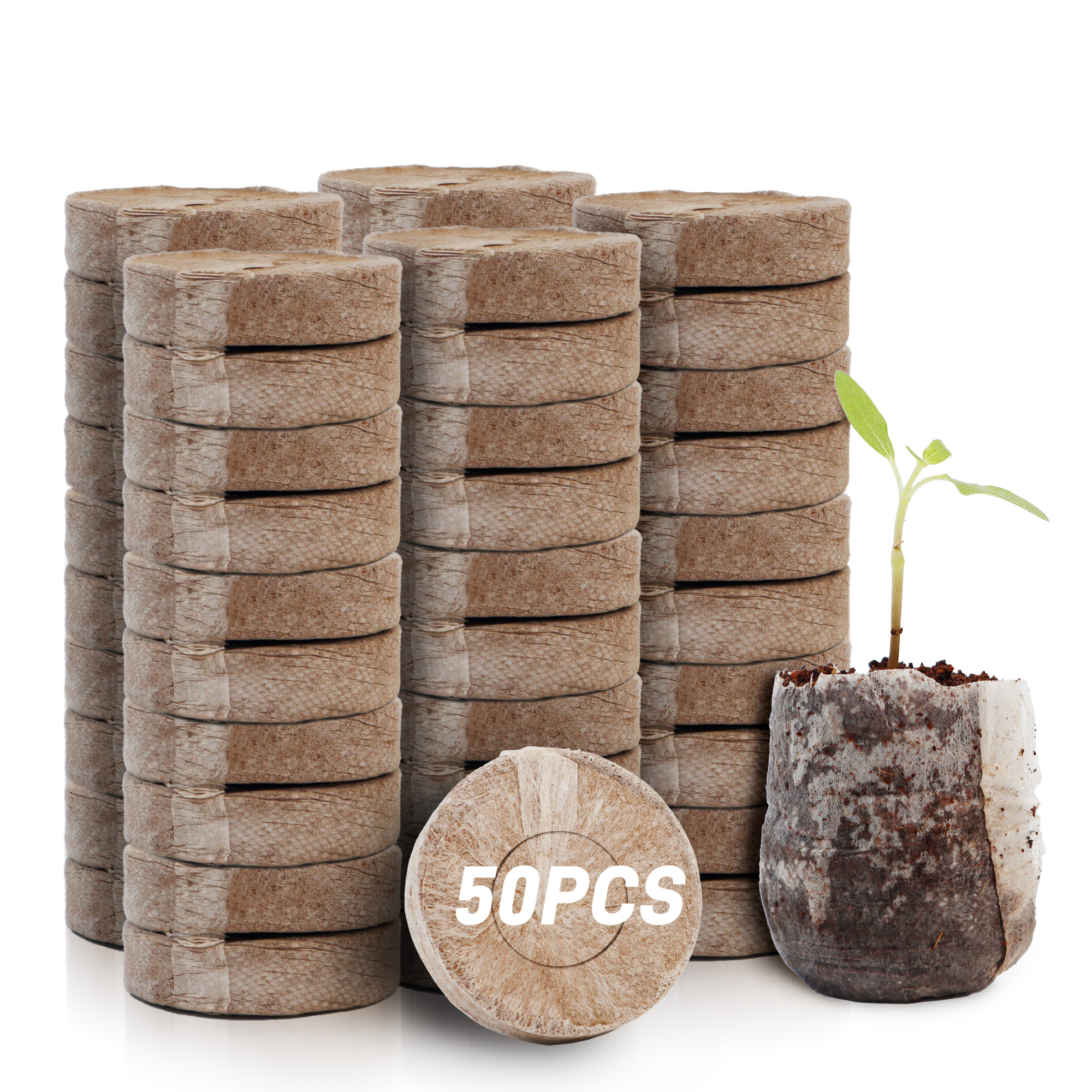 50pcs 35mm Compressed Peat Pel - Peat Pellet Tray recensione e prezzo
