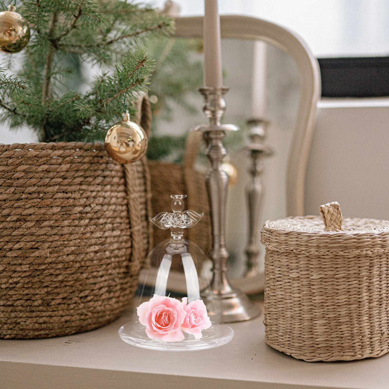 Angel Shaped Glass Dome Preser - Plastic Dome Clear recensione e prezzo