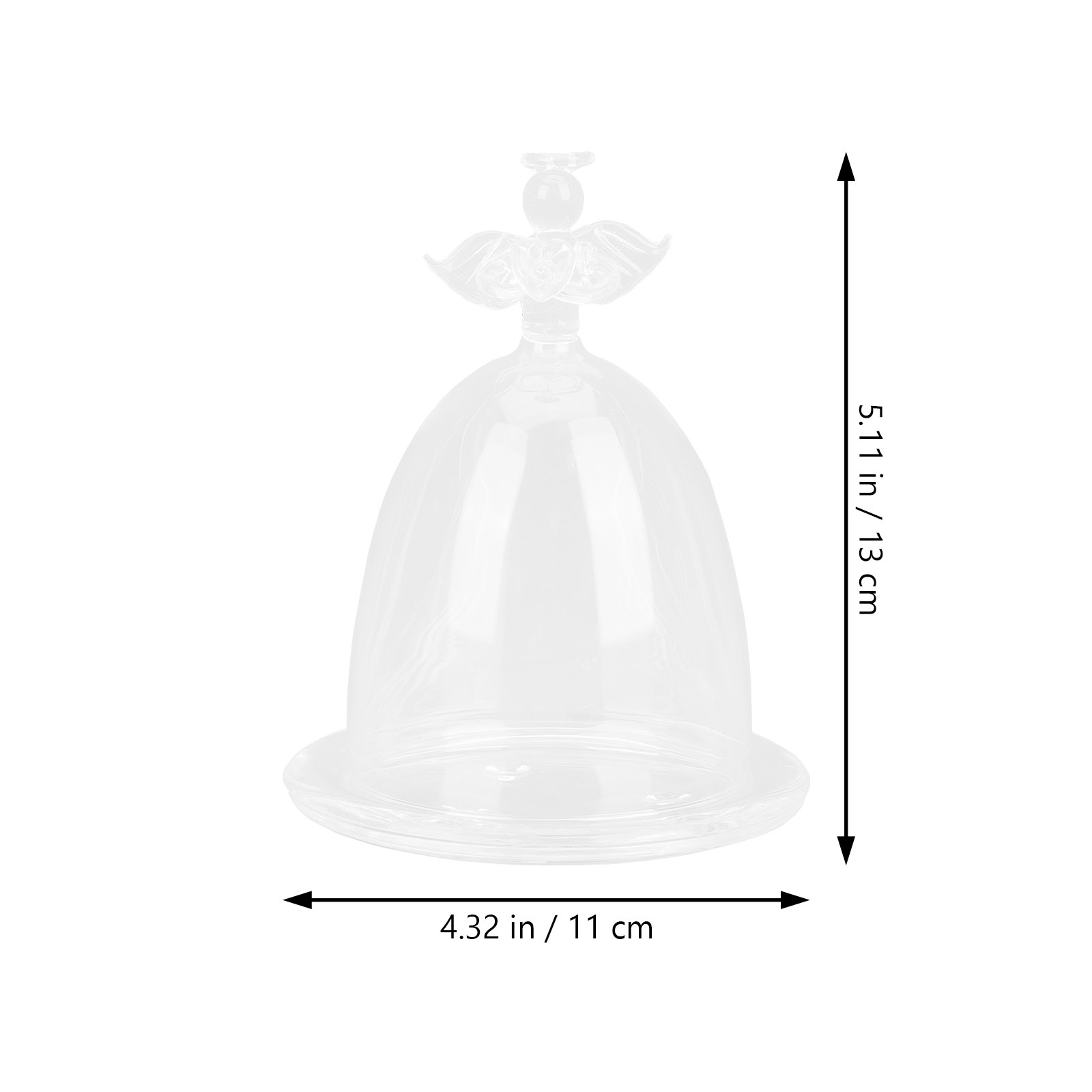 Angel Shaped Glass Dome Preser - Plastic Dome Clear recensione e prezzo