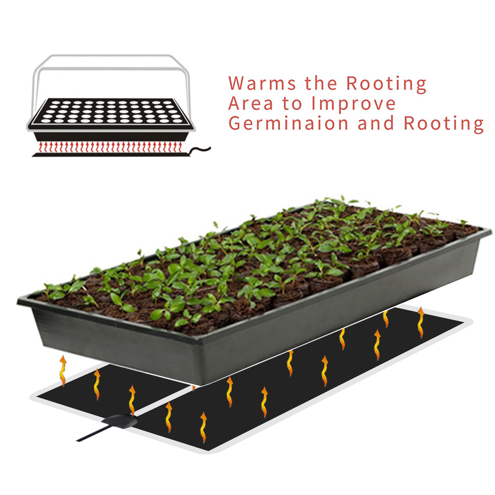 5~45W Seedling Heat Mat 220V~2 - Heat Mat Seedling recensione e prezzo