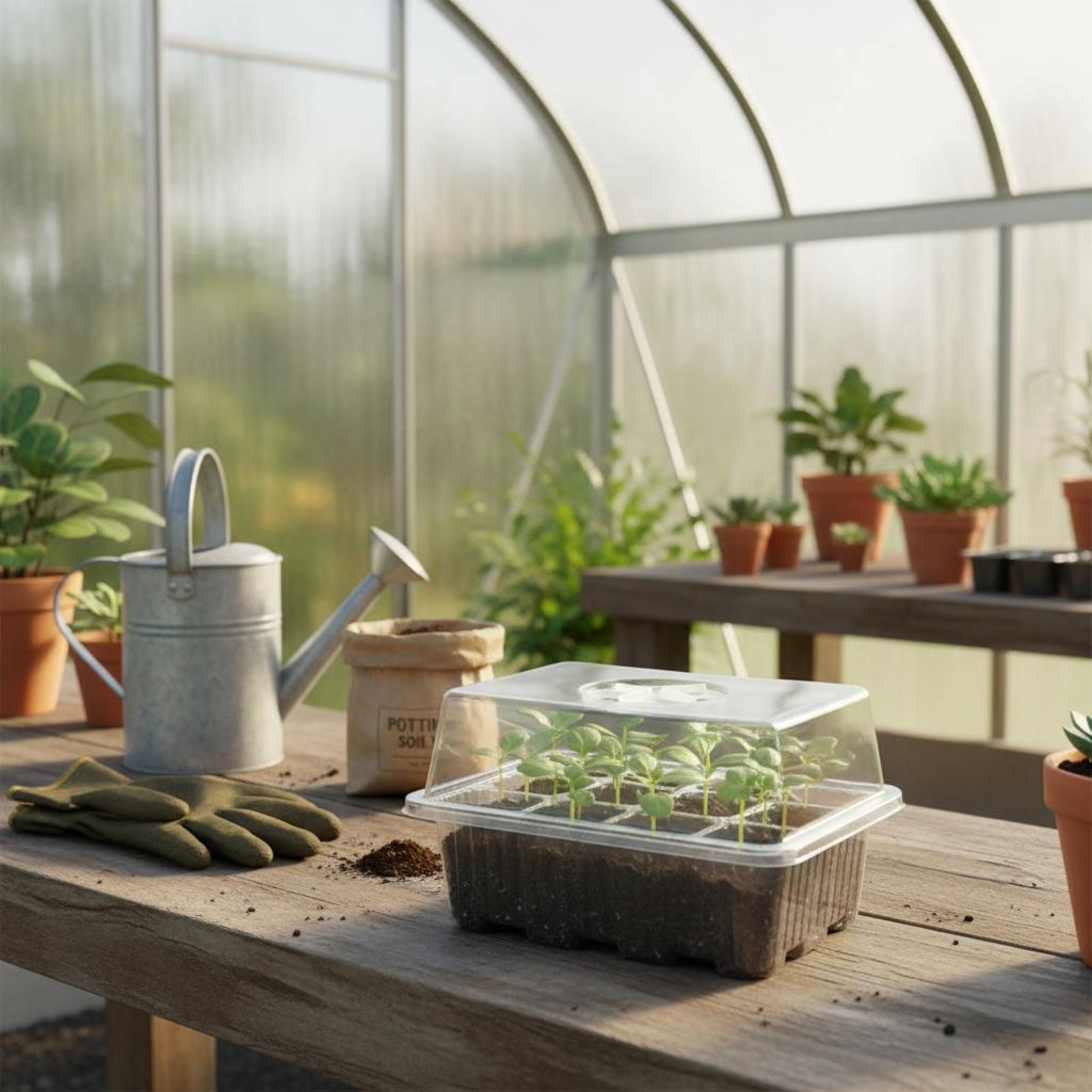 12 Compartment Germination Tra - Humidity Dome Kit recensione e prezzo