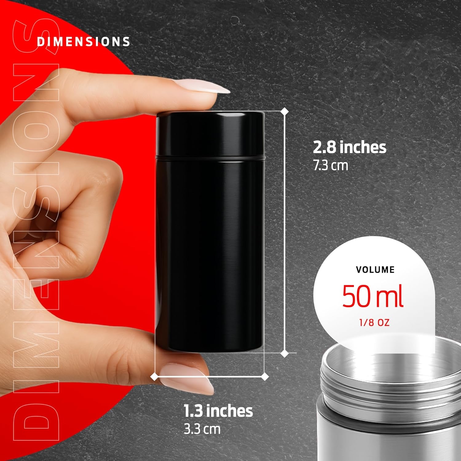 50ml Smell Proof Aluminum Jar  - Misting Bottle Fine recensione e prezzo