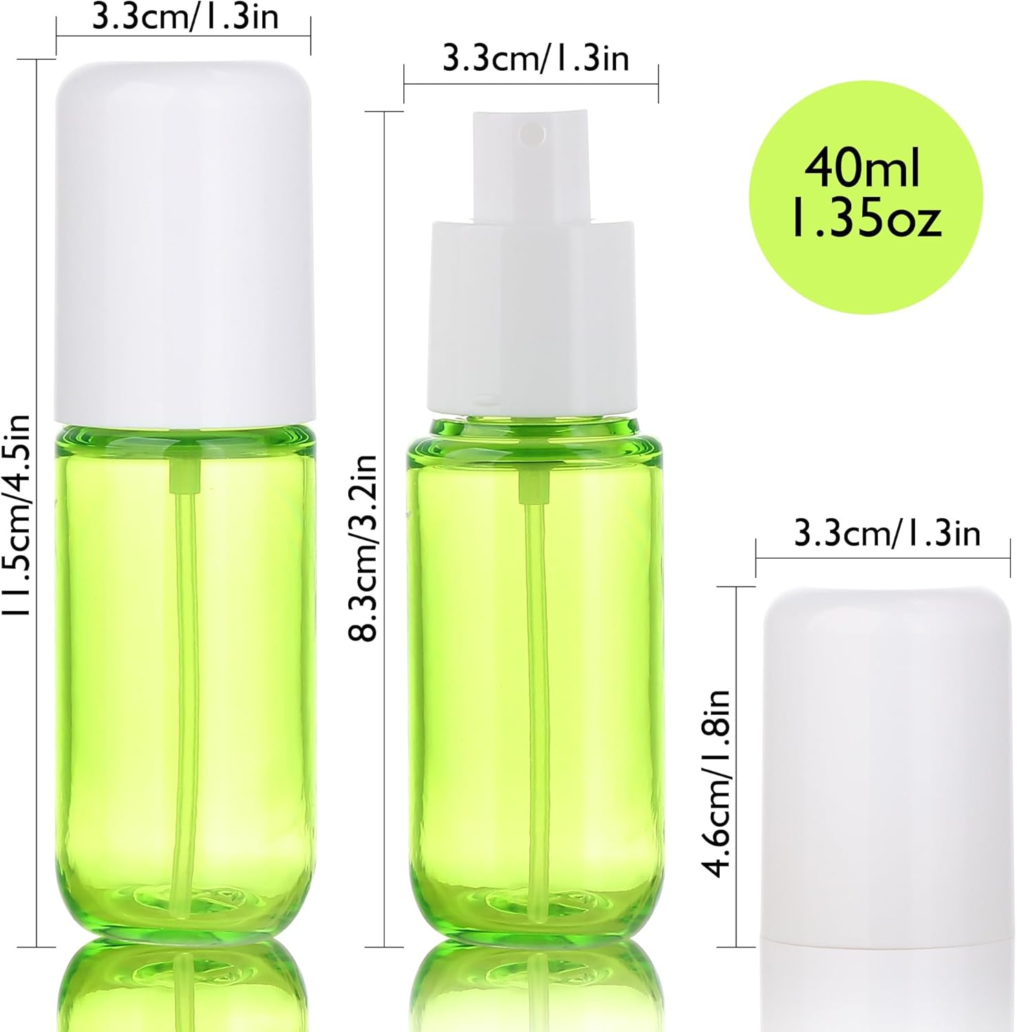 4-Pack 1.35oz Fine Mist Travel - Misting Bottle Fine recensione e prezzo