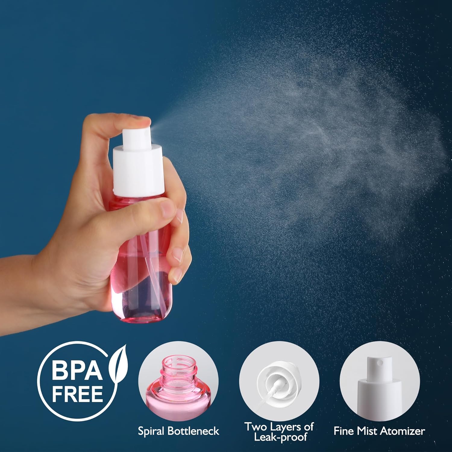 4-Pack 1.35oz Fine Mist Travel - Misting Bottle Fine recensione e prezzo