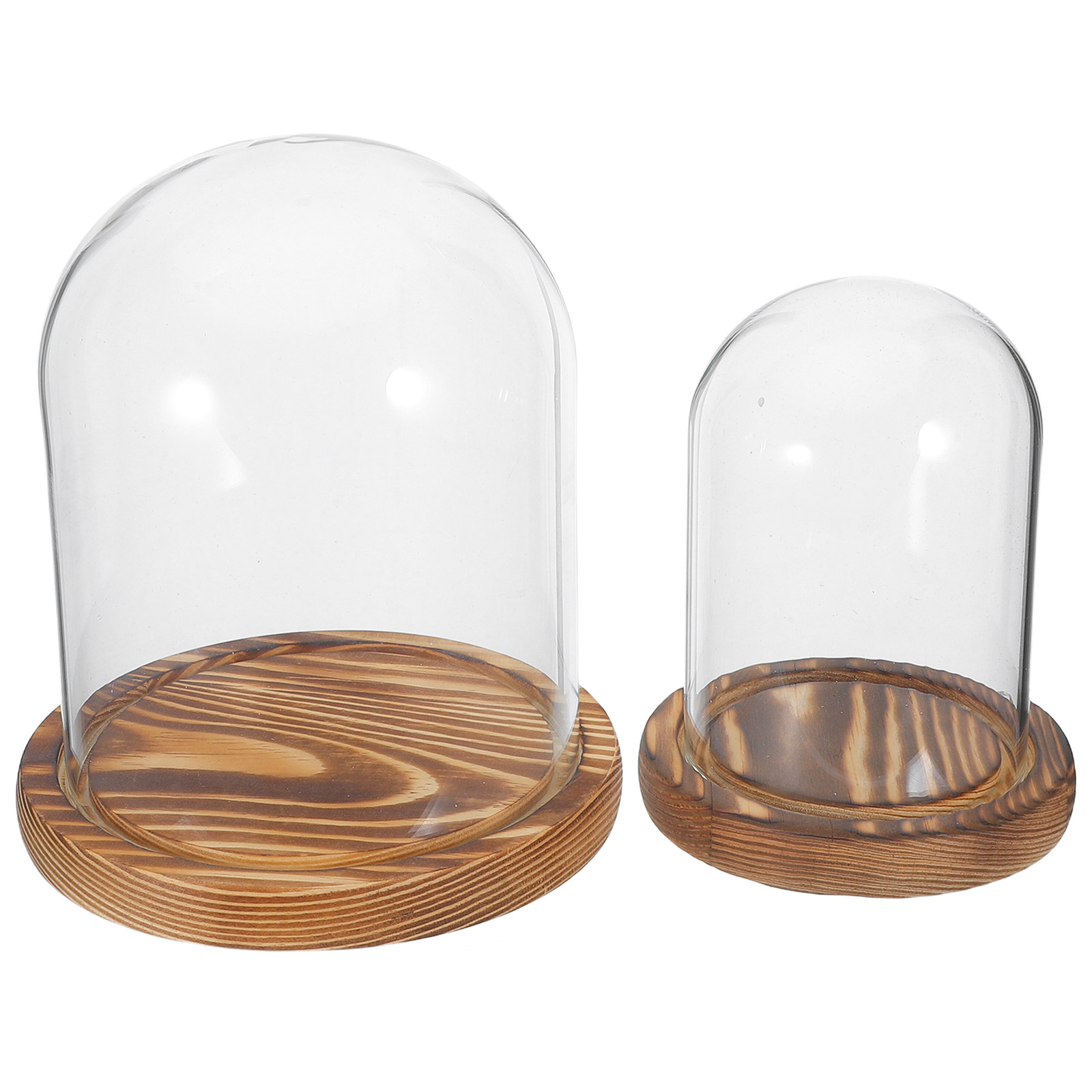 2Sets Clear Glass Display Dome - Plastic Dome Clear recensione e prezzo