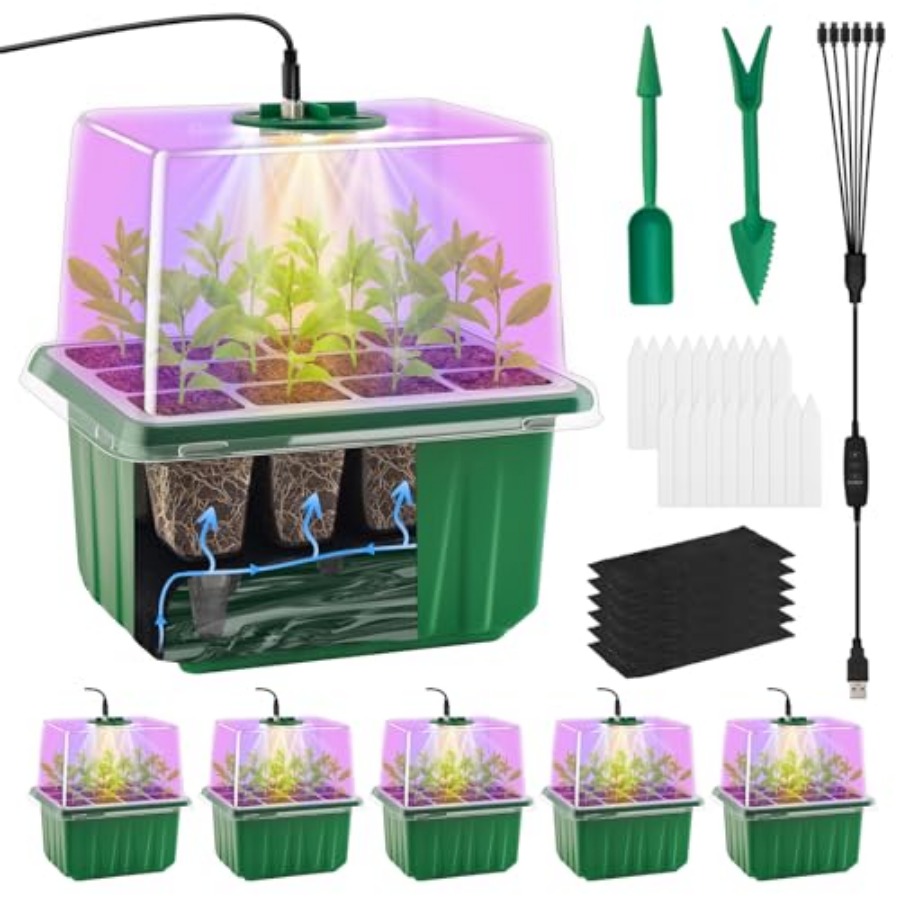 Seed Starter Tray with Light,  - Humidity Dome Kit recensione e prezzo