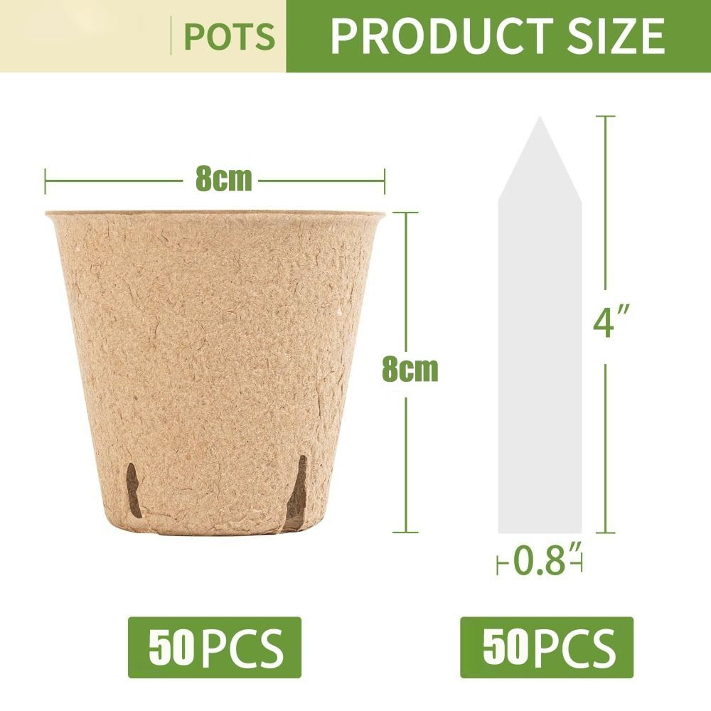 50PCS Biodegradable Plant Star - Peat Pellet Tray recensione e prezzo