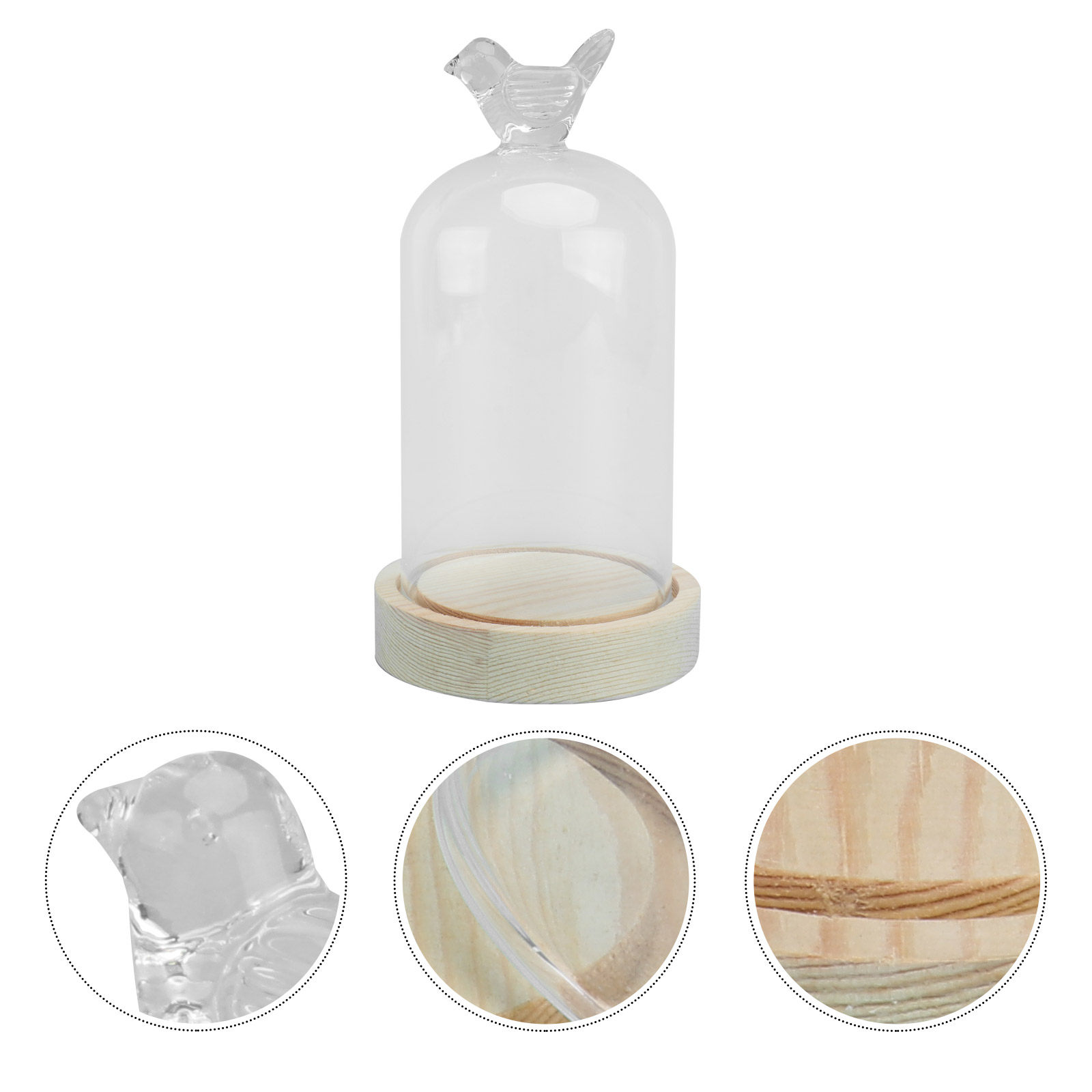 1Pcs Glass Display Cover Clear - Plastic Dome Clear recensione e prezzo