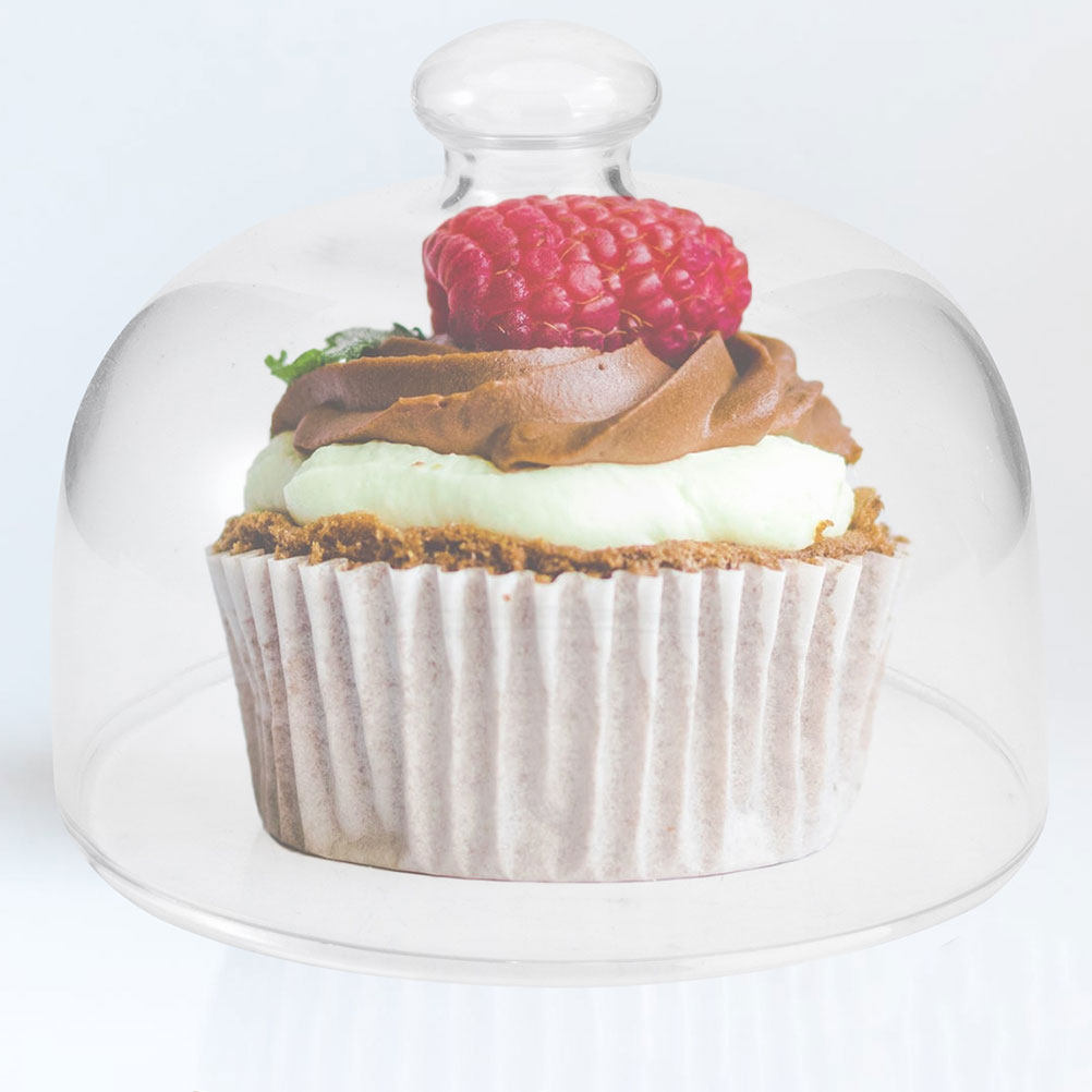 2Pcs Transparent Glass Cake Do - Plastic Dome Clear recensione e prezzo