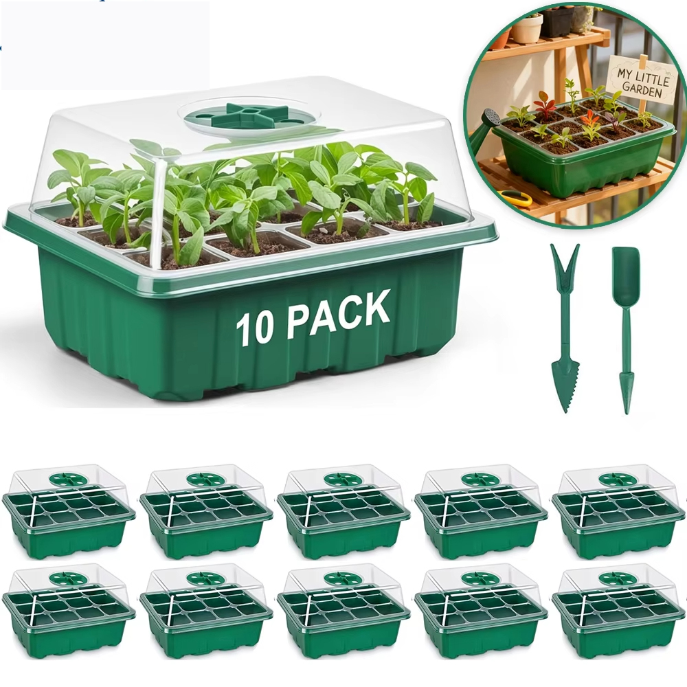 3Pcs Seed Starter Tray Mini Gr - Humidity Dome Kit recensione e prezzo