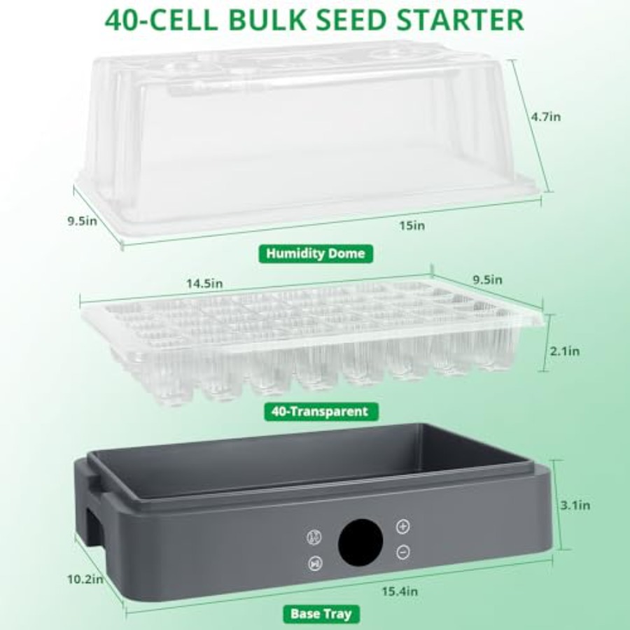 Seed Starter Tray with Grow Li - Humidity Dome Kit recensione e prezzo