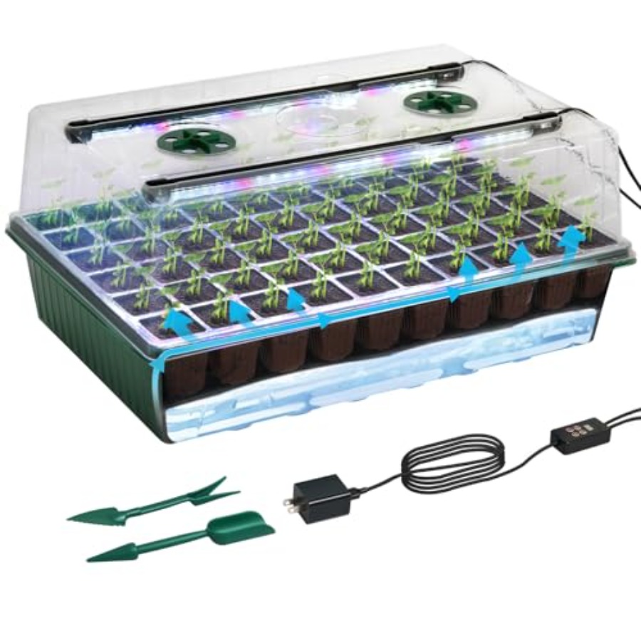 Seed Starter Tray with Grow Li - Humidity Dome Kit recensione e prezzo