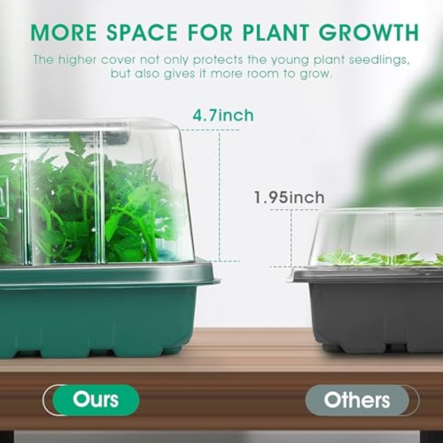 Seed Starter Tray with Grow Li - Humidity Dome Kit recensione e prezzo