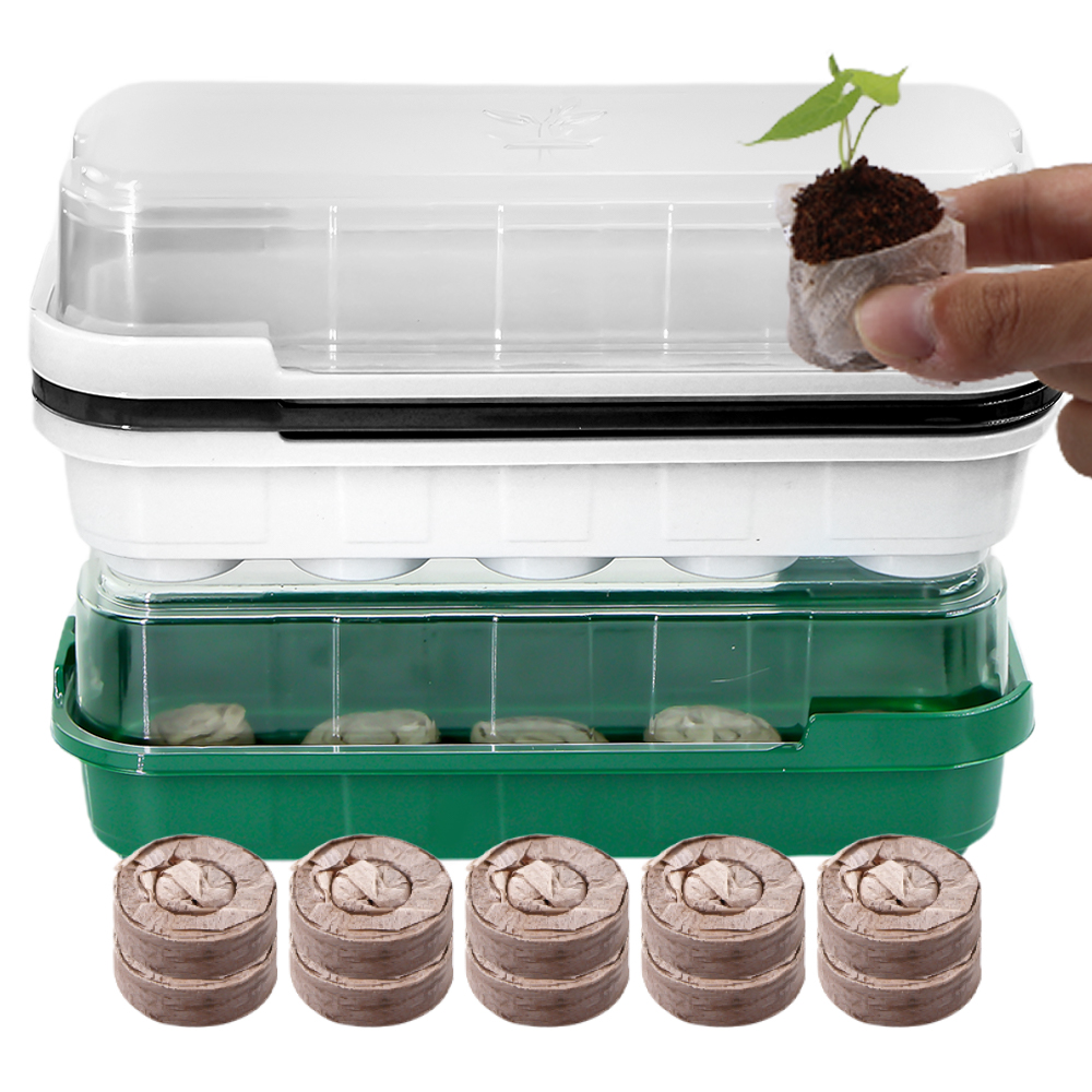 10 Cells Seedling Trays Germin - Peat Pellet Tray recensione e prezzo