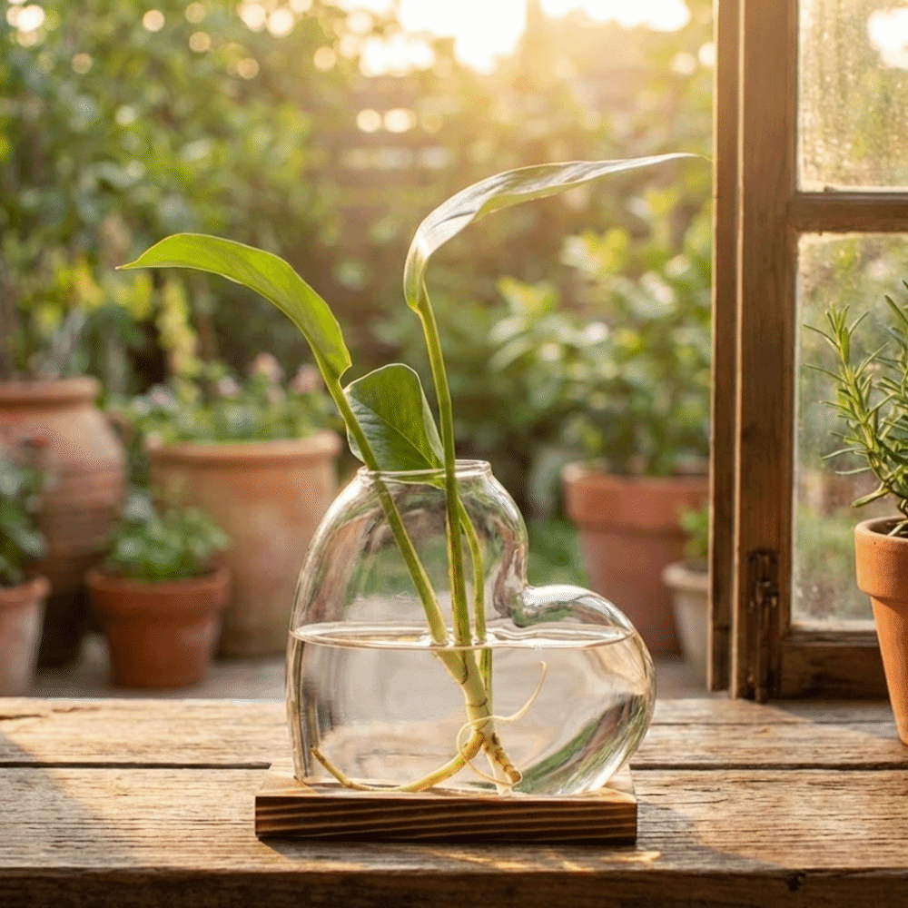 Transparent Hydroponic Glass V - Propagation Station Vase recensione e prezzo