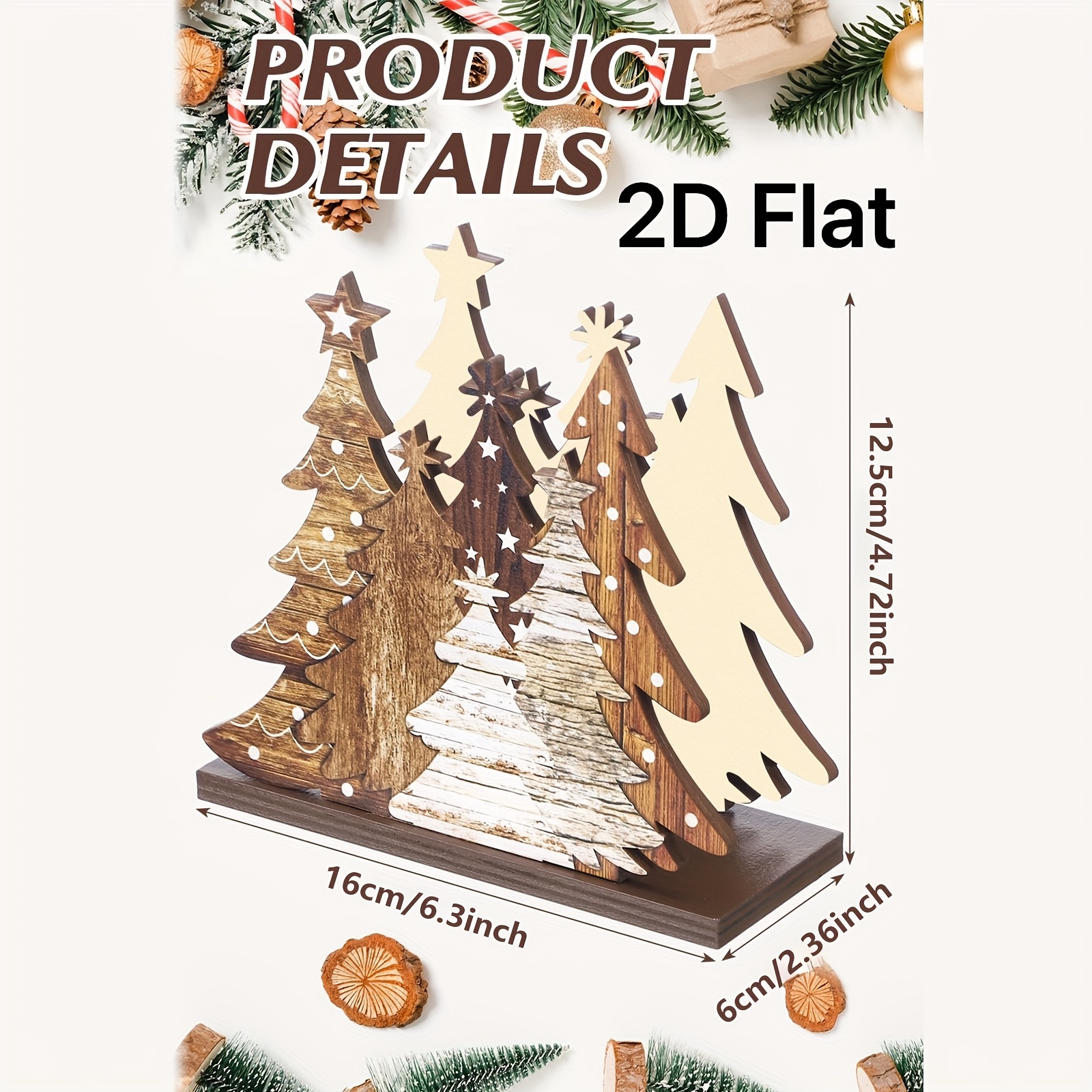 1pc 2D Flat Christmas Tree Tis - Agar Tissue Culture recensione e prezzo